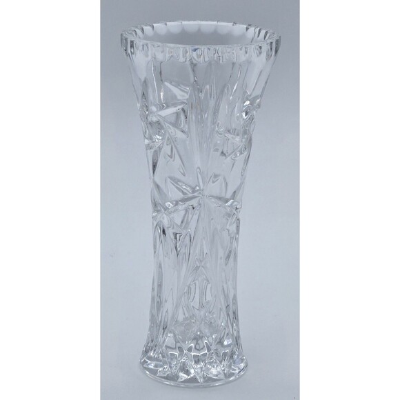 Lenox Fine Crystal 6in Bud Vase Star Cut Pattern Small Flower Display Decor - Picture 3 of 9